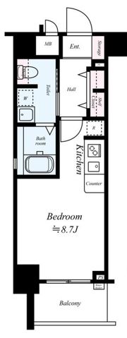 アドバンス大阪ドーム前の間取り画像