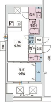 スプランディッド新大阪VIIIの間取り画像