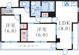 グランディア篠原の間取り画像