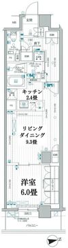 パレステージ文京江戸川橋の間取り画像