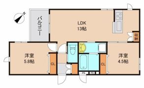 DOビル北栄へーベルメゾンの間取り画像