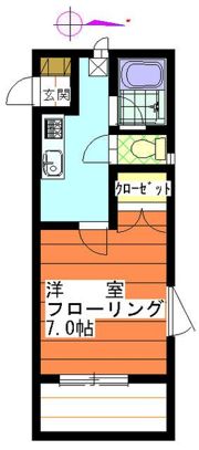 ケーアールハイツ上大岡の間取り画像