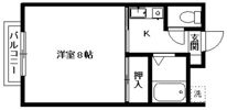 カレッヂアンテラスの間取り画像