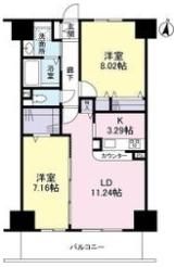 エスヴェール北梅田の間取り画像