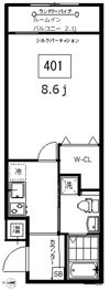 フォセット中村橋の間取り画像