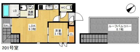GRANDTIC ジュリア川津の間取り画像