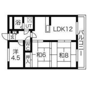 松屋南八木山の間取り画像