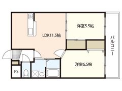 グレースKⅡの間取り画像