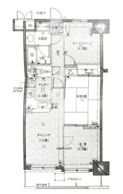 メゾンドール錦糸町の間取り画像