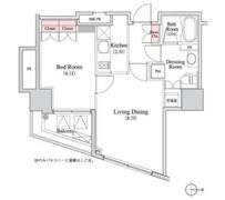 パークキューブ八丁堀の間取り画像