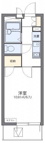 レオパレスフジニューコートの間取り画像