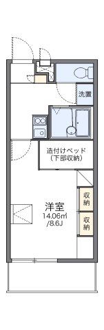 レオパレスドミール大和の間取り画像
