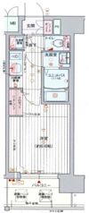 クリスタルグランツ東天満の間取り画像