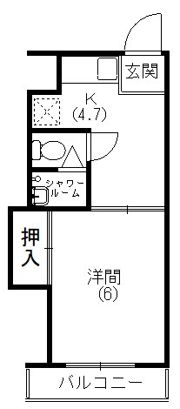 サンリバーハイツの間取り画像
