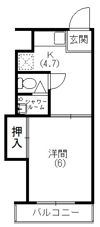 サンリバーハイツの間取り画像