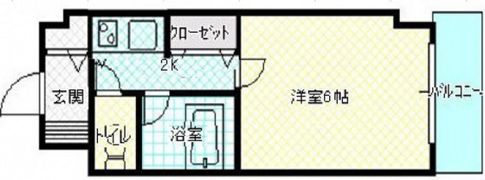コスモハイツシバタⅡの間取り画像