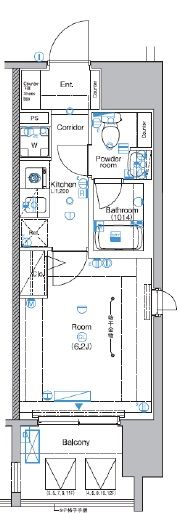 シーフォレシティ芝浦の間取り画像
