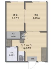 トライアングルハイツの間取り画像