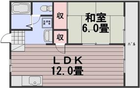 山陽コーポ豊成の間取り画像