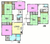 山越4丁目一戸建の間取り画像