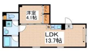 skyresidence新御徒町の間取り画像