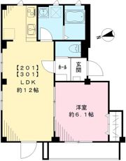 Soare Yutenji ソアレ祐天寺の間取り画像
