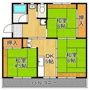 ビレッジハウス日明3号棟の間取り画像