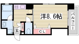 エスティロアール神戸西の間取り画像