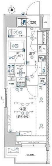 GENOVIA板橋 west green veilの間取り画像