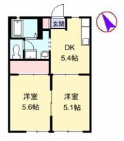 エスポワールⅠの間取り画像