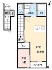 エスリーA棟の間取り画像
