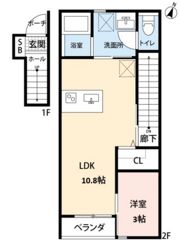 エスリーA棟の間取り画像