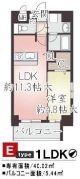 ティーズガーデンの間取り画像