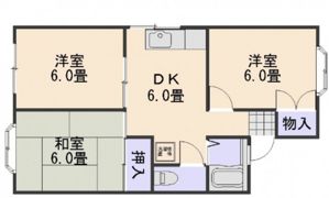 ファミール中央 B棟の間取り画像