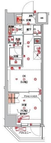 ハーモニーレジデンス山手サウス大塚の間取り画像