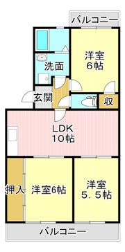 グリーンアベニューの間取り画像