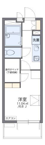 レオパレスハヅキ栄町の間取り画像