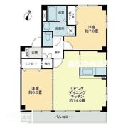 フォブール世俵Bの間取り画像