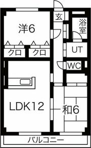 ハツミマンションBの間取り画像