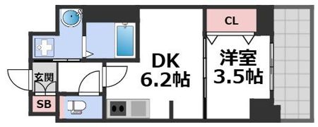 プレリス大阪今里サヴィアの間取り画像