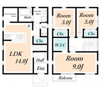 堀江戸建の間取り画像