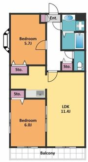 メゾンルネの間取り画像