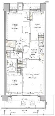 グランリビオ浜田山の間取り画像