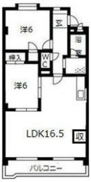 サンライズマンションの間取り画像