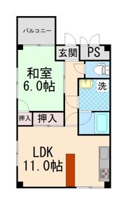 シャンテ本山の間取り画像