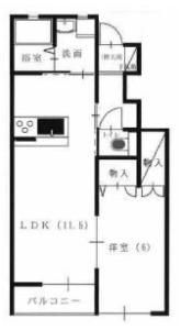 カーサ・パーチェ南棟の間取り画像