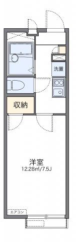 レオパレスメルベーユヒルズの間取り画像