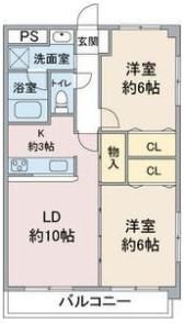 レージュ桔梗平の間取り画像