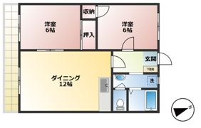 メゾン中央の間取り画像