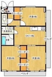 シティガーデン五軒家の間取り画像